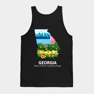 GEORGIA: Where Southern Hospitality Reign Tank Top